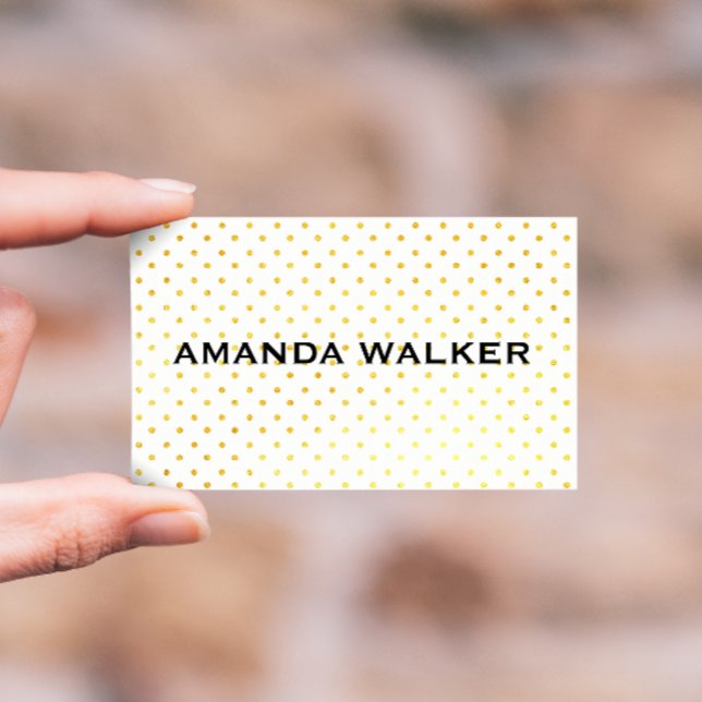 Modern Polka Dot Business Card (Creator Uploaded)