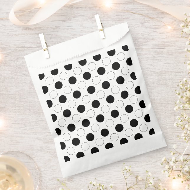 Modern Polka Dots Favour Bags (Clipped)