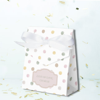 Modern Polkadot Favour Box Tent