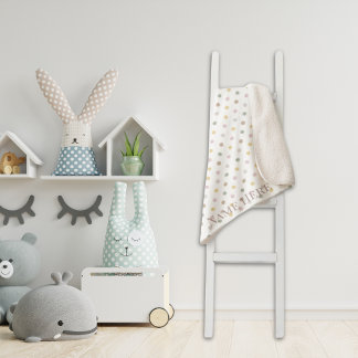 Modern Polkadot Fleece Blanket