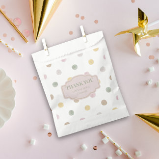 Modern Polkadot Party Favour Bag