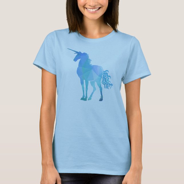 Modern Polygon Design Unicorn Tank Top (Front)