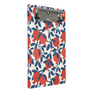 Modern pomegranate pattern mini clipboard