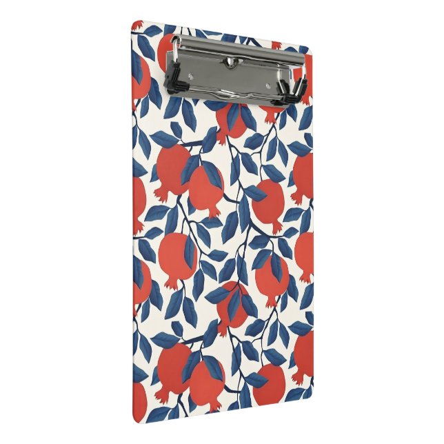 Modern pomegranate pattern mini clipboard (Angled)