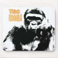 Modern Pop Art Gorilla Think Big Motivational