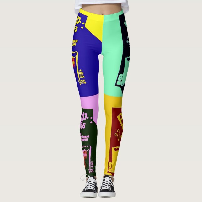 Modern pop art leggings (Front)