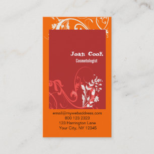 Modern Pop Cosmetologist & Makeup Business Card