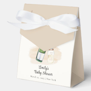 Modern Poppin Bottles Champagne Baby Shower Favour Box