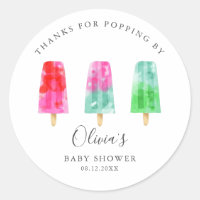 Modern Popsicle Baby Shower