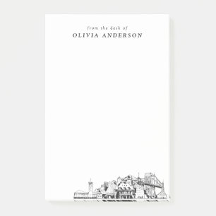 Modern Portland Professional Gift Personalized Post-it Notes