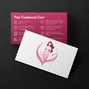 Modern Post / Pre Treatment Care Body Sculpting Business Card