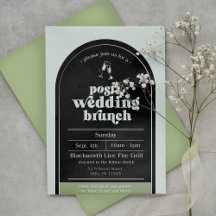 Modern Post-Wedding Brunch Invitation