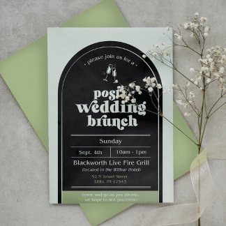 Modern Post-Wedding Brunch Invitation