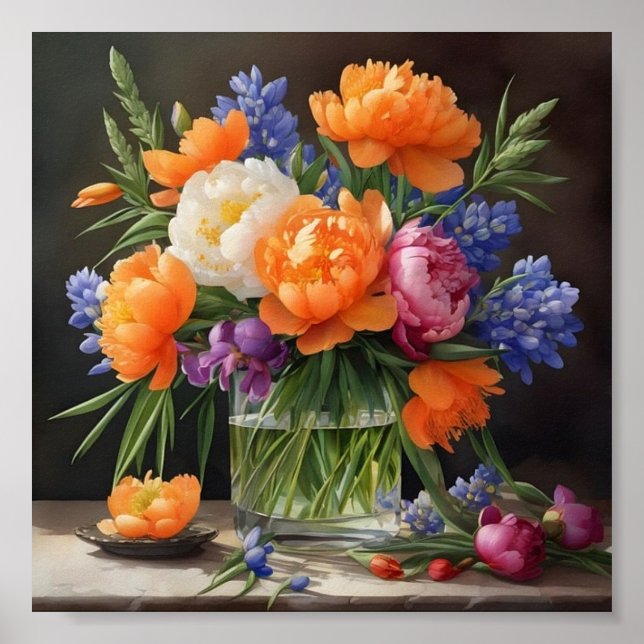 Modern poster art flower arrangement (Front)
