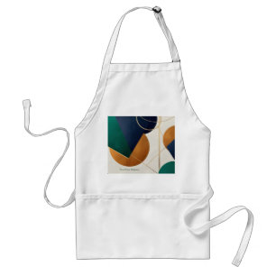 Modern poster minimalist with overlapping triangle standard apron