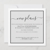 Modern Postponed Event Announcement New Plans