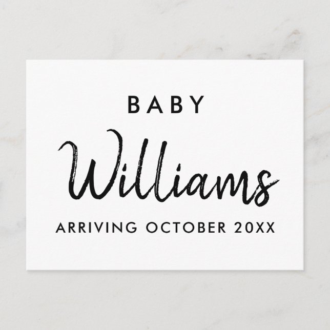 Modern Pregnancy Announcement (Front)