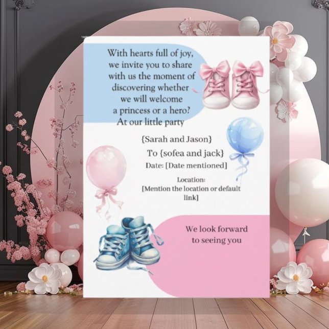 Modern Pregnancy Announcement Card - Bilingual Ara (Creator Uploaded)