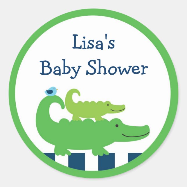 Modern Preppy Alligator Stickers (Front)