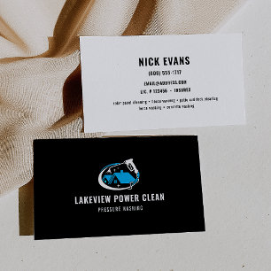Modern Pressure Washing Logo Business Card