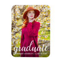 Modern Pretty Graduation Photo Announcement W