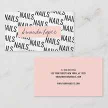 Modern pretty white marble black blush pink nails