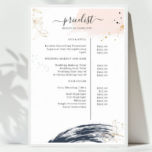 Modern, price list Poster