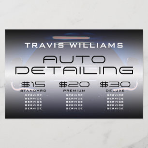 Modern price offer automotive flyer