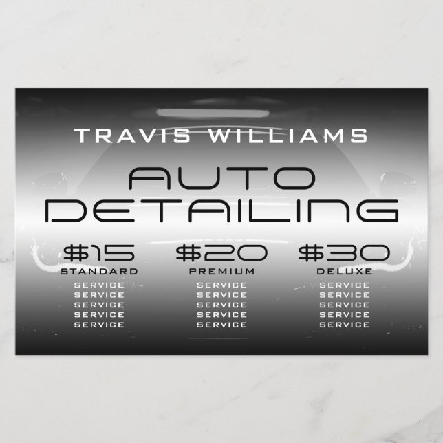 Modern price offer automotive  flyer (Front)