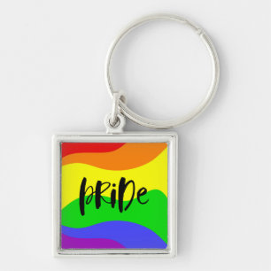 Modern Pride Rainbow Key Ring