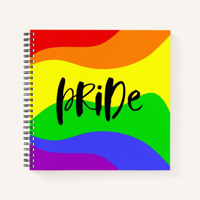 Modern Pride Rainbow Notebook (Front)