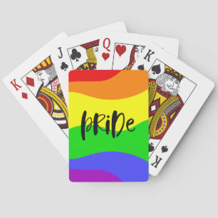 Modern Pride Rainbow Playing Cards