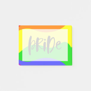 Modern Pride Rainbow Post-it Notes