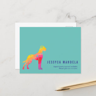 Modern pride rainbow postcard