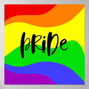 Modern Pride Rainbow Poster
