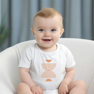 Modern Print Baby kids White | tshirts |
