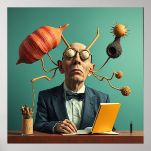Modern printable illustration innovator Cool image Poster