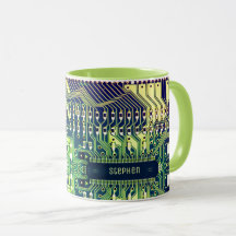 Modern Printed Circuit Board Design Add Name Geeky