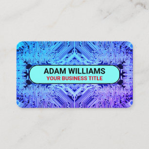 Modern Printed Circuit Board (PCB) QR Code Business Card