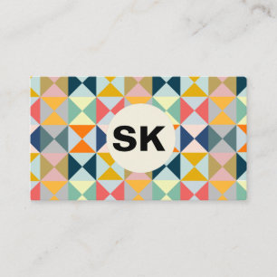 Modern Prismatic Colour Businesscard Business Card