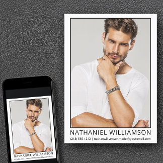 Modern Pro Model Actor Photo Card