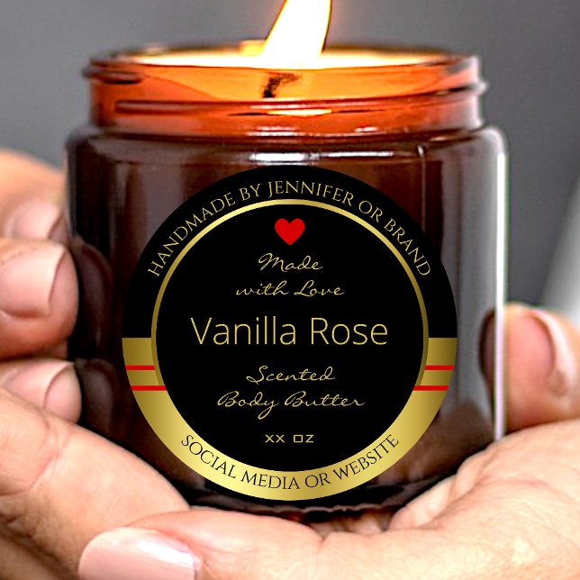 Modern Product Packaging Labels Black and Gold (Creator Uploaded)