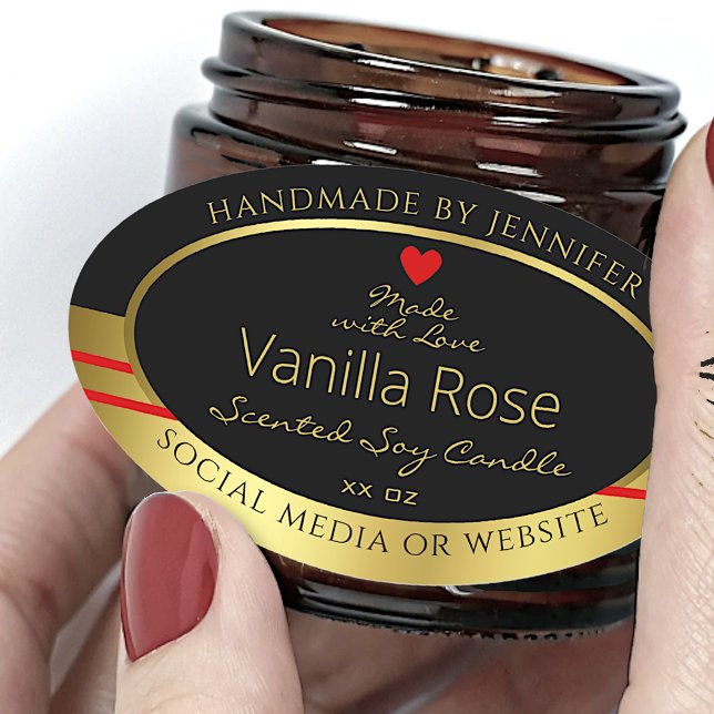 Modern Product Packaging Labels Black and Gold (Creator Uploaded)