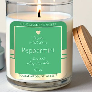 Modern Product Packaging Labels Green and Gold