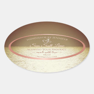 Modern Product Packaging Labels Ocean Brown Sunset