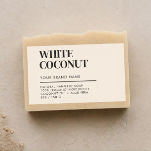 Modern product packaging soap label