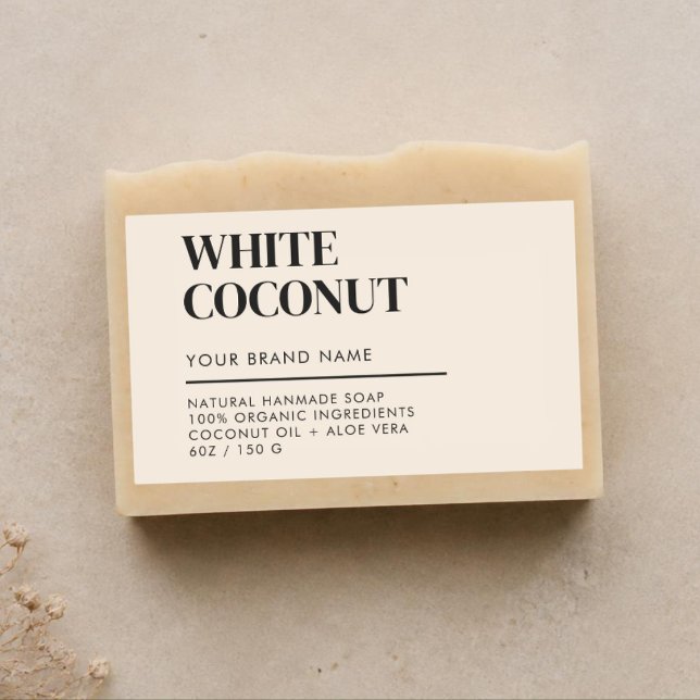 Modern product packaging soap label (Creator Uploaded)
