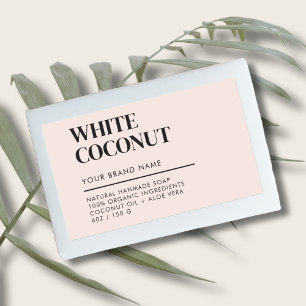 Modern product packaging soap label