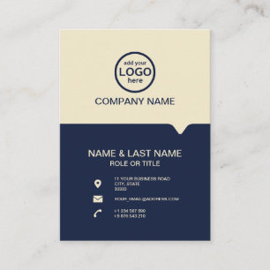 Modern Professional 2 colours add your logo Business Card