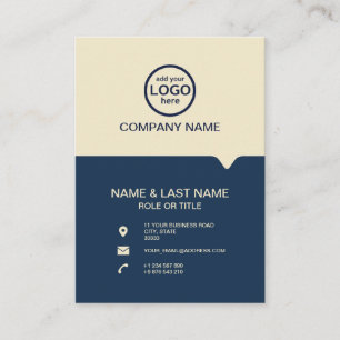 Modern Professional 2 colours add your logo Business Card